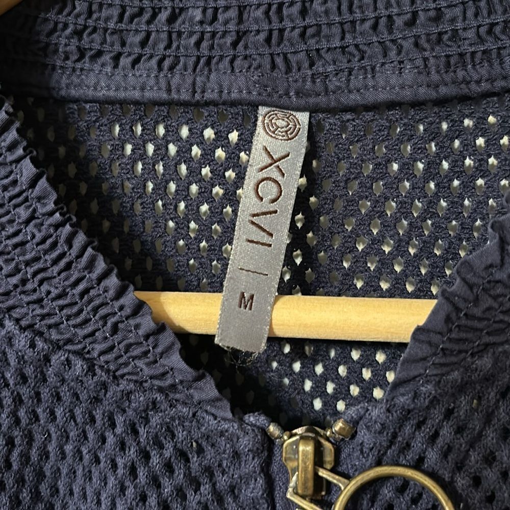 XCVI Mesh Zip Jacket Medium - Picture 2 of 6